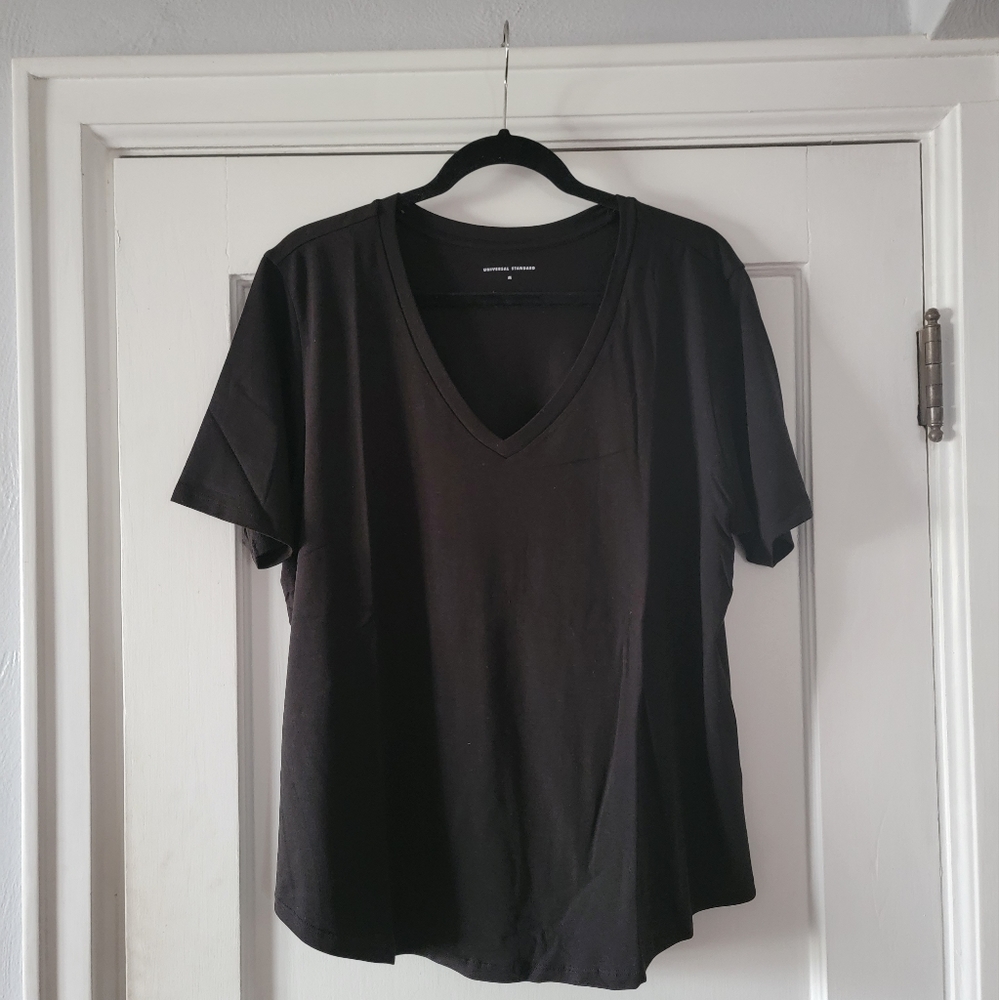universal standard vee neck tee